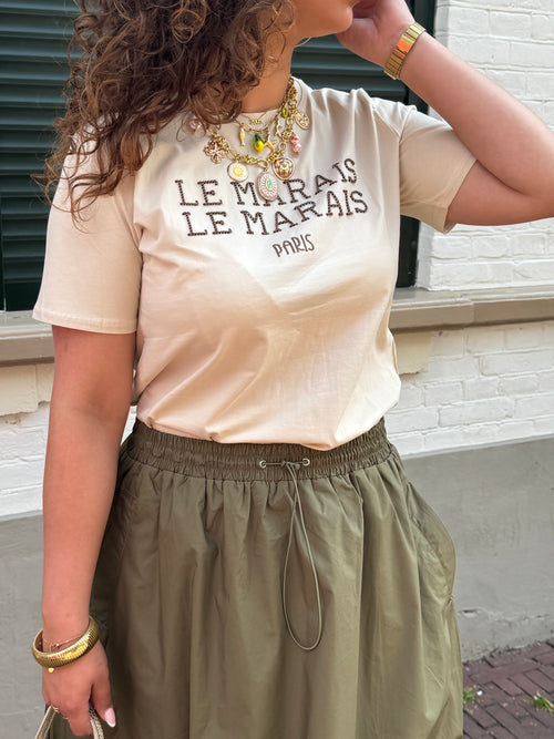 LE MARAIS TEE BEIGE