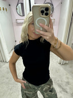 SCULP TOP BLACK
