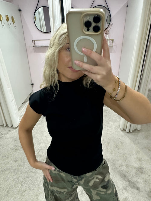 SCULP TOP BLACK
