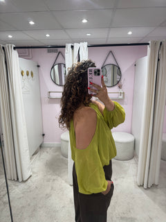 FELINE BLOUSE GREEN