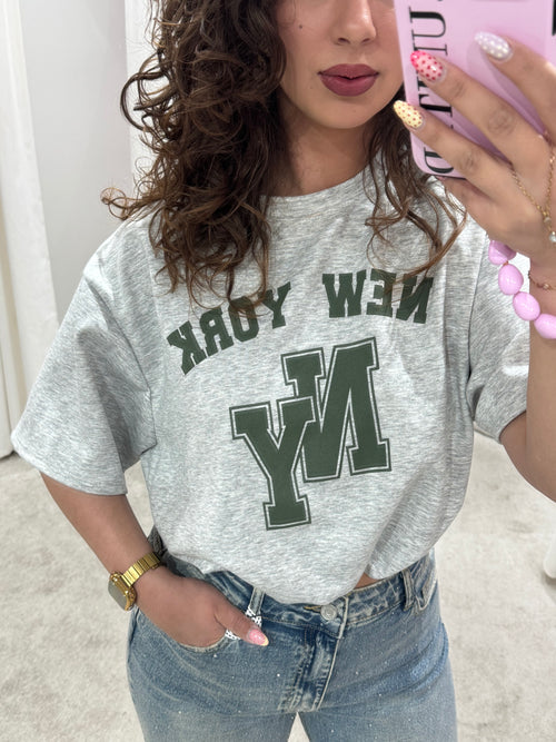 NEWYORK TEE GREY