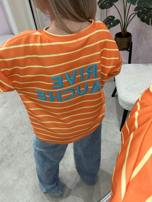 RIVER STRIPE TOP ORANGE