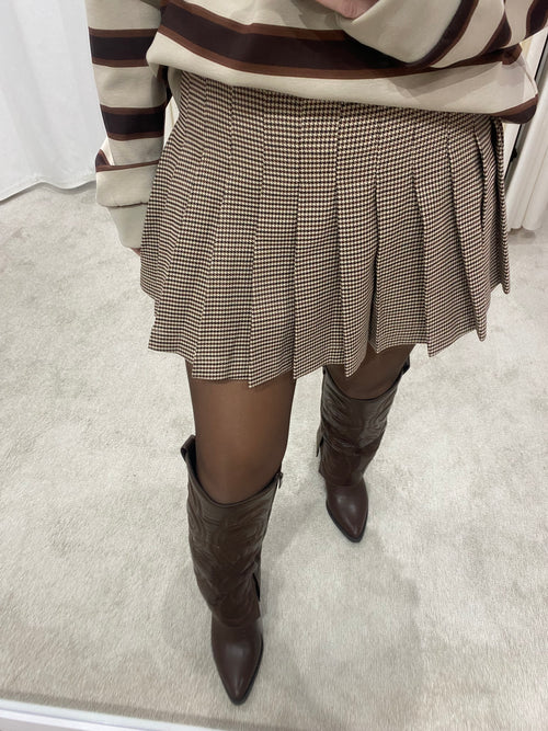 NOËL CHECKERED SKIRT
