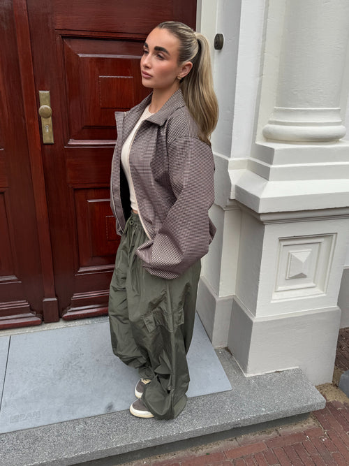 TRENDY CHECKERED JACKET