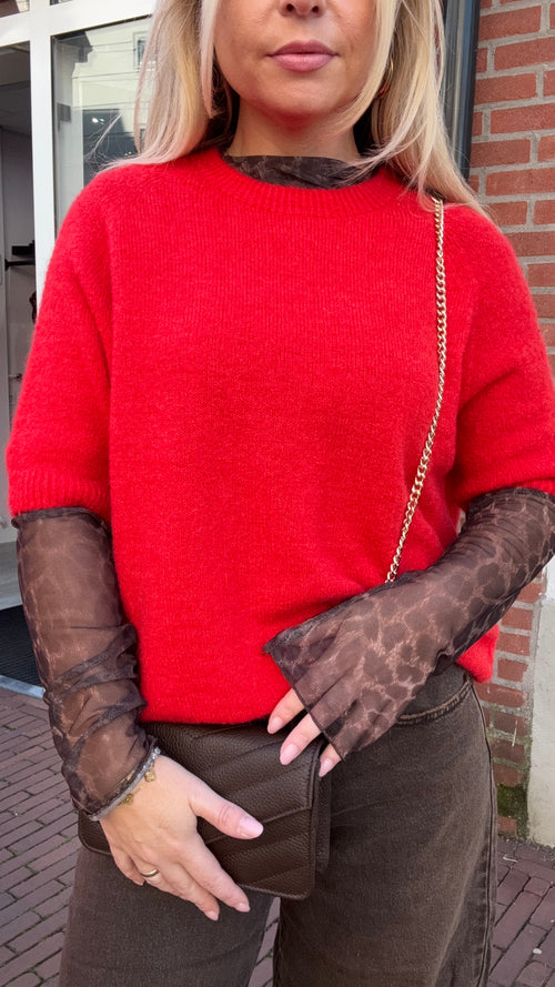 MILA ALPACA KNIT RED