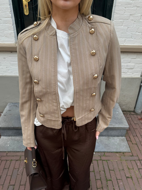 ATELIER BUTTON JACKET BEIGE