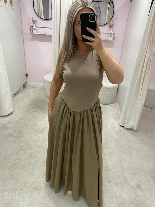 JOA DRESS TAUPE