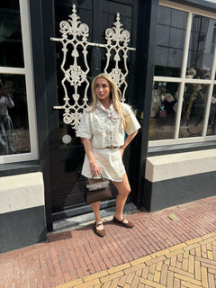 LORI JEANS SKORT BEIGE