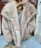 FAUX FUR JAS BEIGE