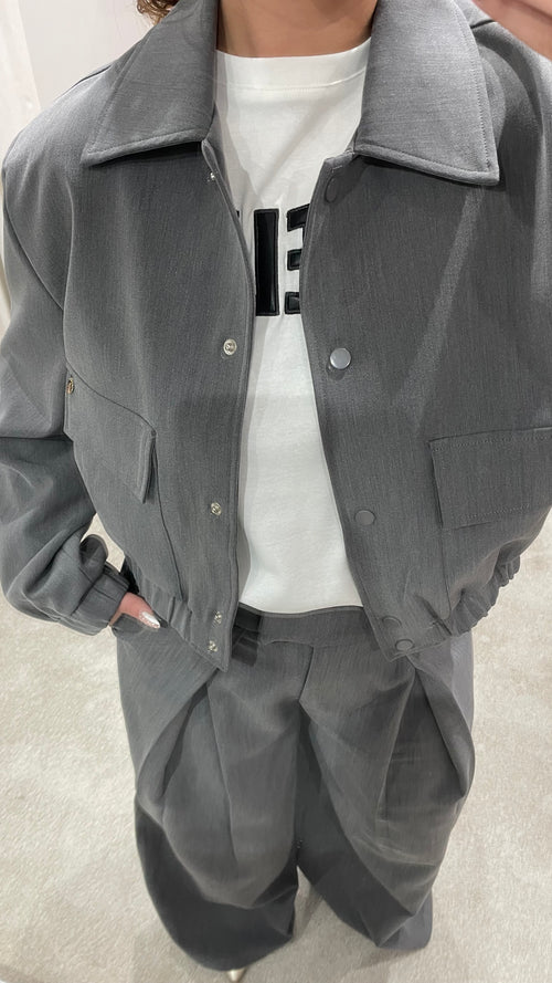 LOUA BOMBER JACKET GREY