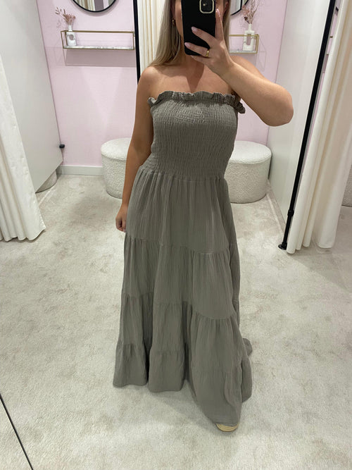 CHARLOTTE DRESS TAUPE