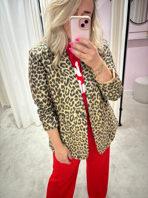 LEOPARD BLAZER