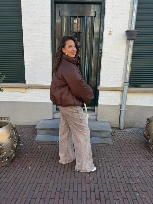 PUFFER JACKET BROWN