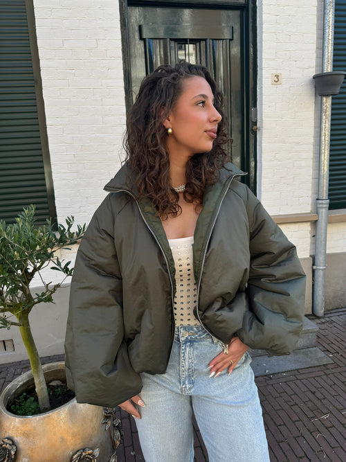 PUFFER JACKET ARMY GREEN